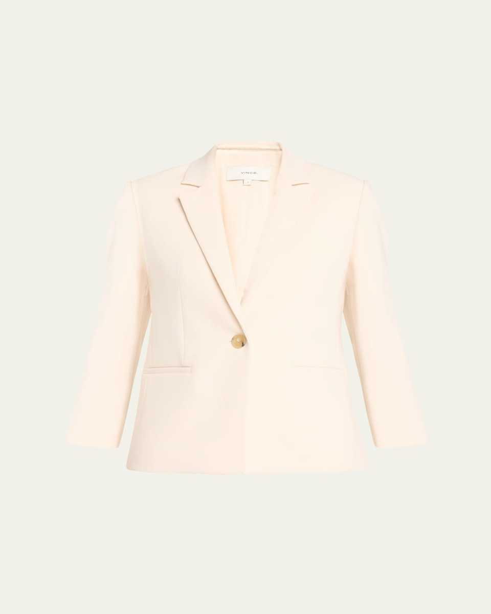 Shrunken Bracelet-Sleeve Blazer