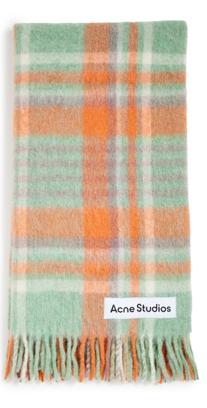 Acne Studios Heavy Scarf Orange/Lilac/Aqua Blu