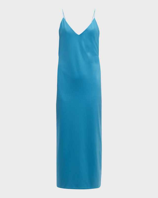 Jersey Midi Dress w/ Strappy Back