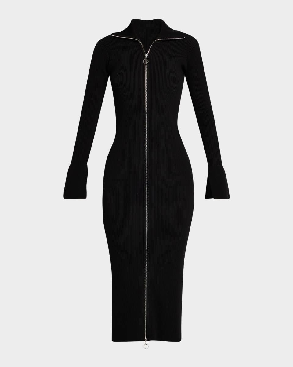 Saylor Rib-Knit Midi Dress
