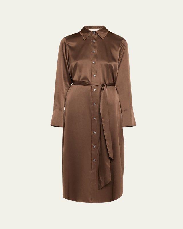 Victoria Silk Shirtdress