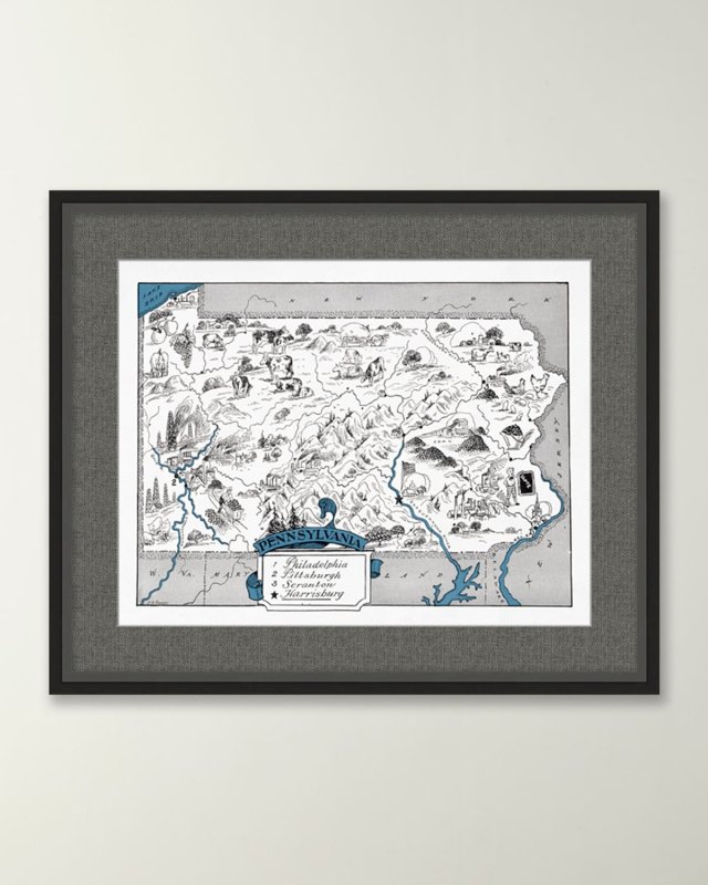 Pictorial Map of Pennsylvania
