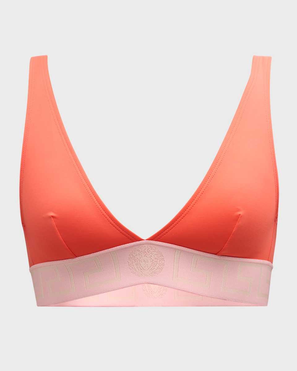 Greca Border Bikini Top