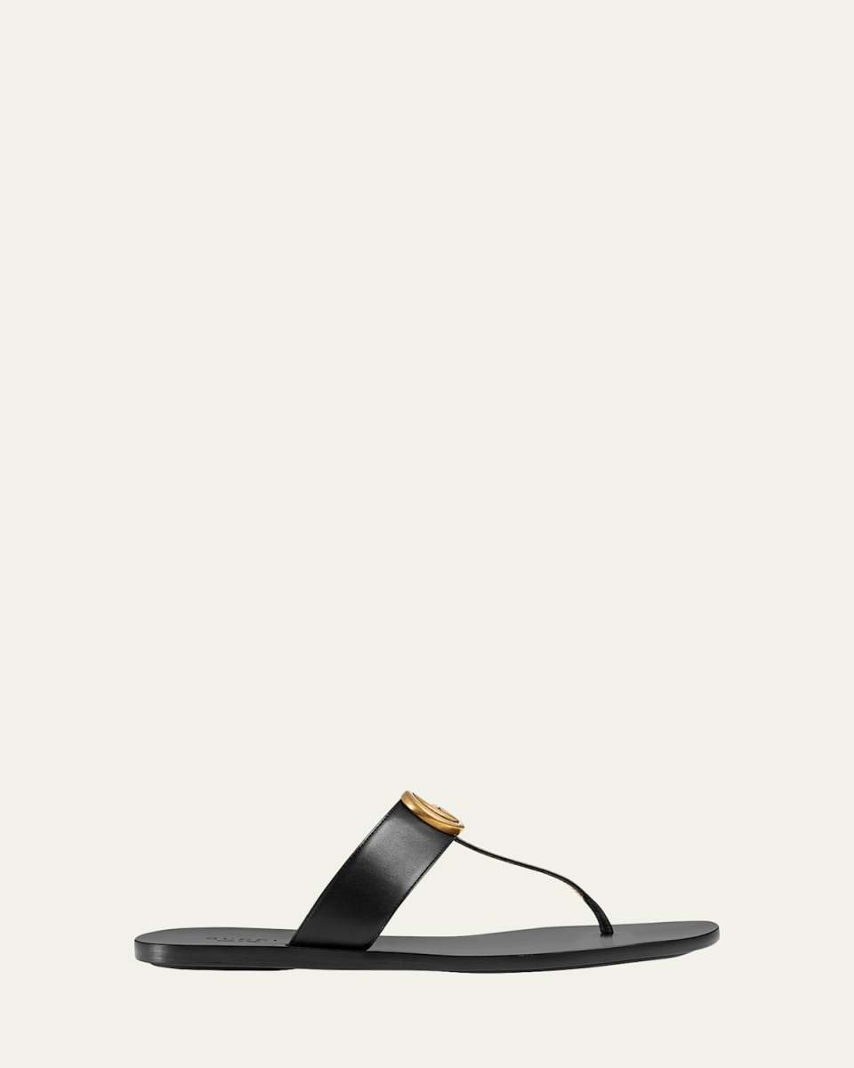 Flat Marmont Leather Thong