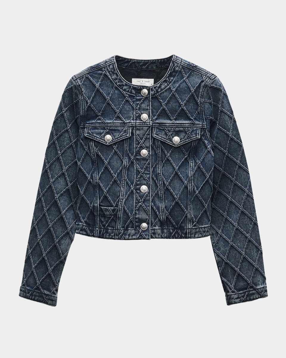 Cora Quilted Denim Jacket