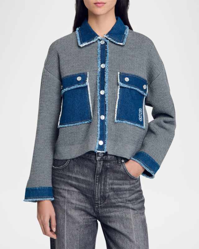 John Denim Knit Cardigan