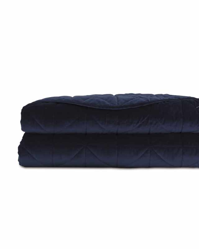Nova Quilted Velvet Coverlet