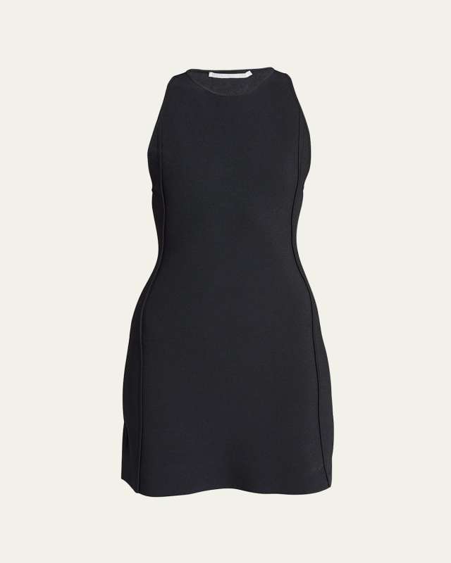 Sleeveless Knit Racerback Mini Dress