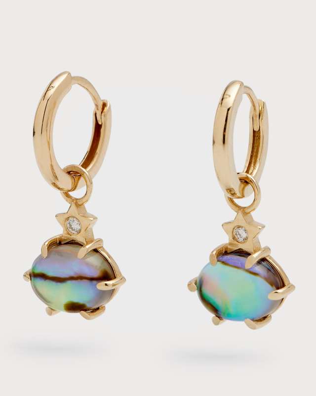 Mini Cosmo Mother of Pearl Drop Earrings