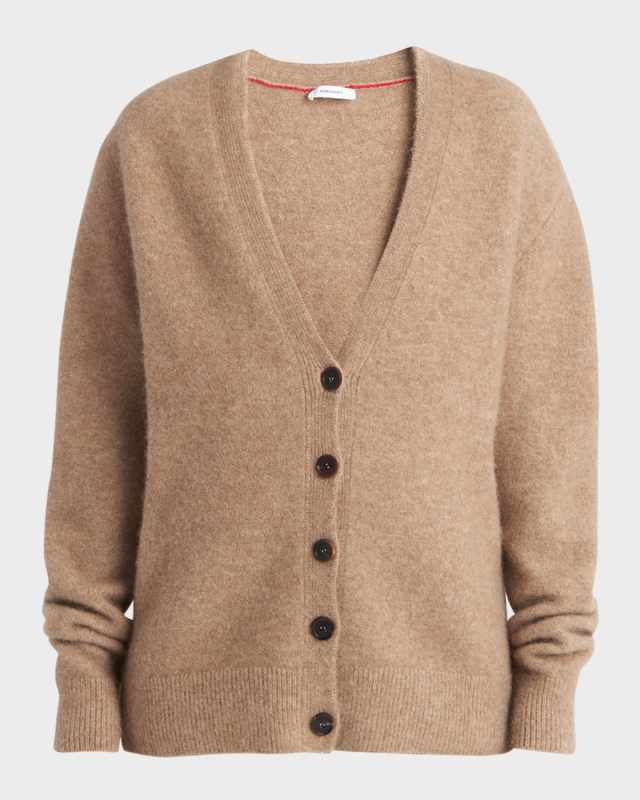 Alpaca and Cashmere Blend Knit Cardigan