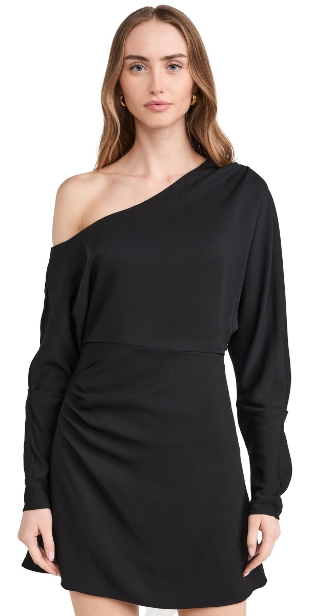 Tanya Taylor Georgie Mini Dress Black