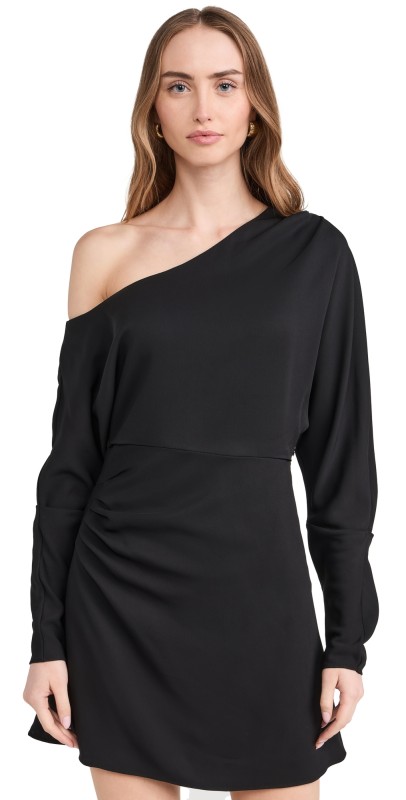 Tanya Taylor Georgie Mini Dress Black