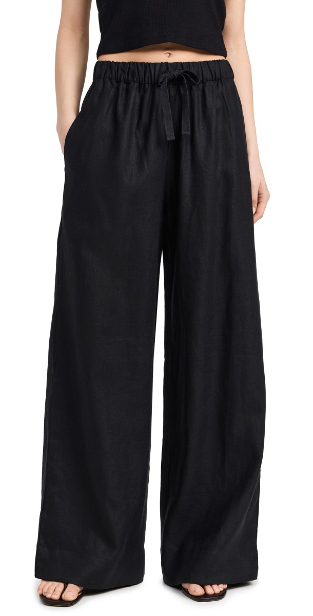 FAITHFULL THE BRAND Conigli Pants Black