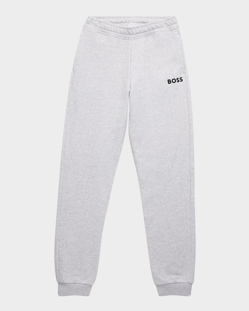 Boy's Logo-Print Fleece Joggers, Size 8-16
