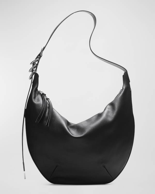 Spire Calf Leather Hobo Bag