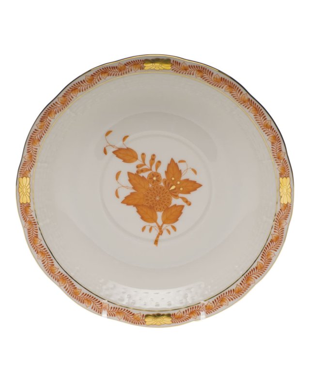Chinese Bouquet Rust Cream Soup Stand
