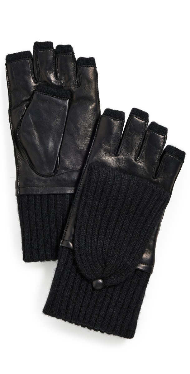 Carolina Amato L749 Gloves Black/Black