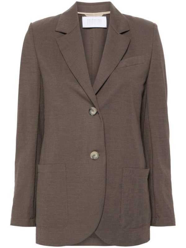 twill mélange blazer