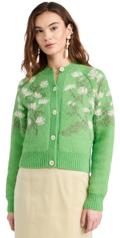 Bernadette Cardigan Claudia Apple Green