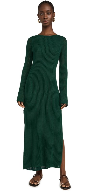 Seven Wonders Hacie Midi Dress Emerald Green