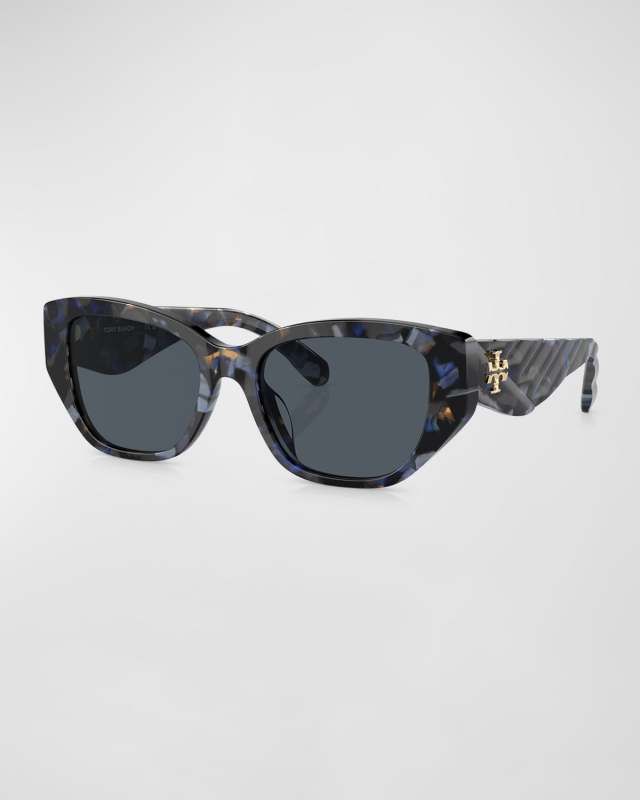 Kira Quilted Acetate Cat-Eye Sunglasses