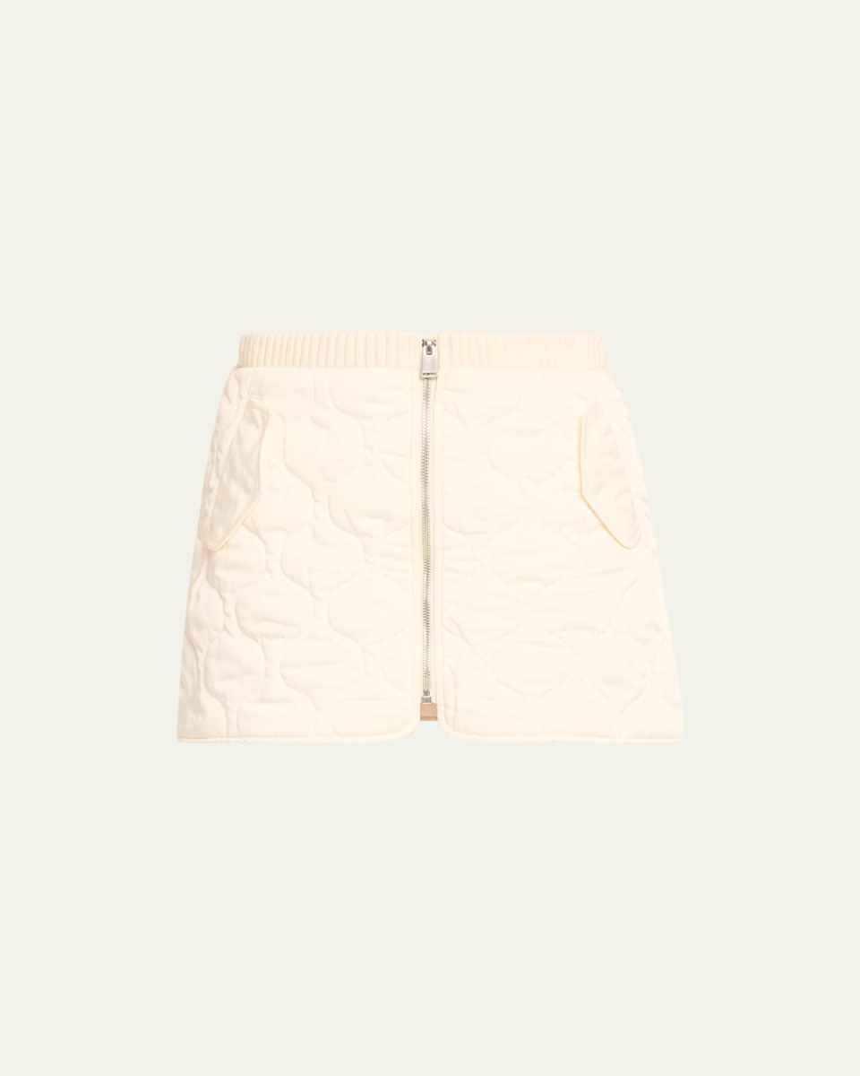 Ripley Quilted Combo Knit Mini Skirt
