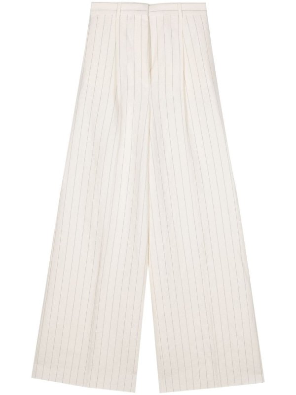 Giuliva pinstriped wide trousers