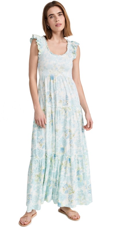 LoveShackFancy Chessie Dress Baby Blue Promise
