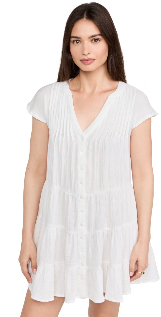 Marea Mackenzie Gauze Dress White