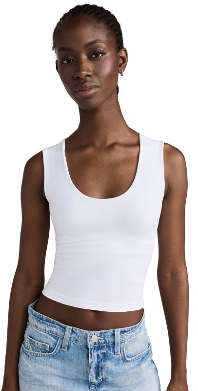 Free People Clean Lines Muscle Cami White
