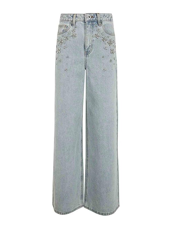 Self Portrait Jean Bootcut - Bleu