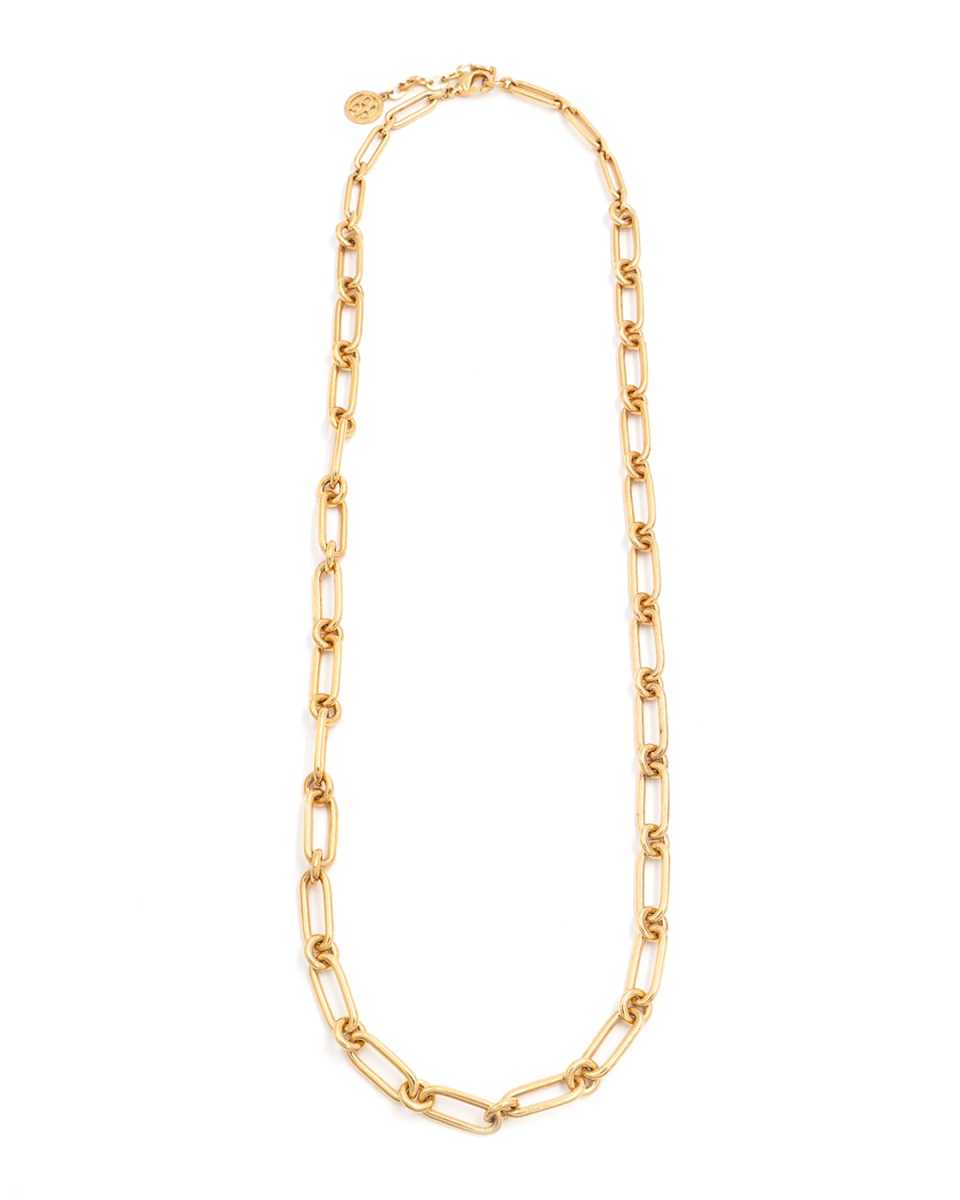 Long Gold Link Chain Necklace