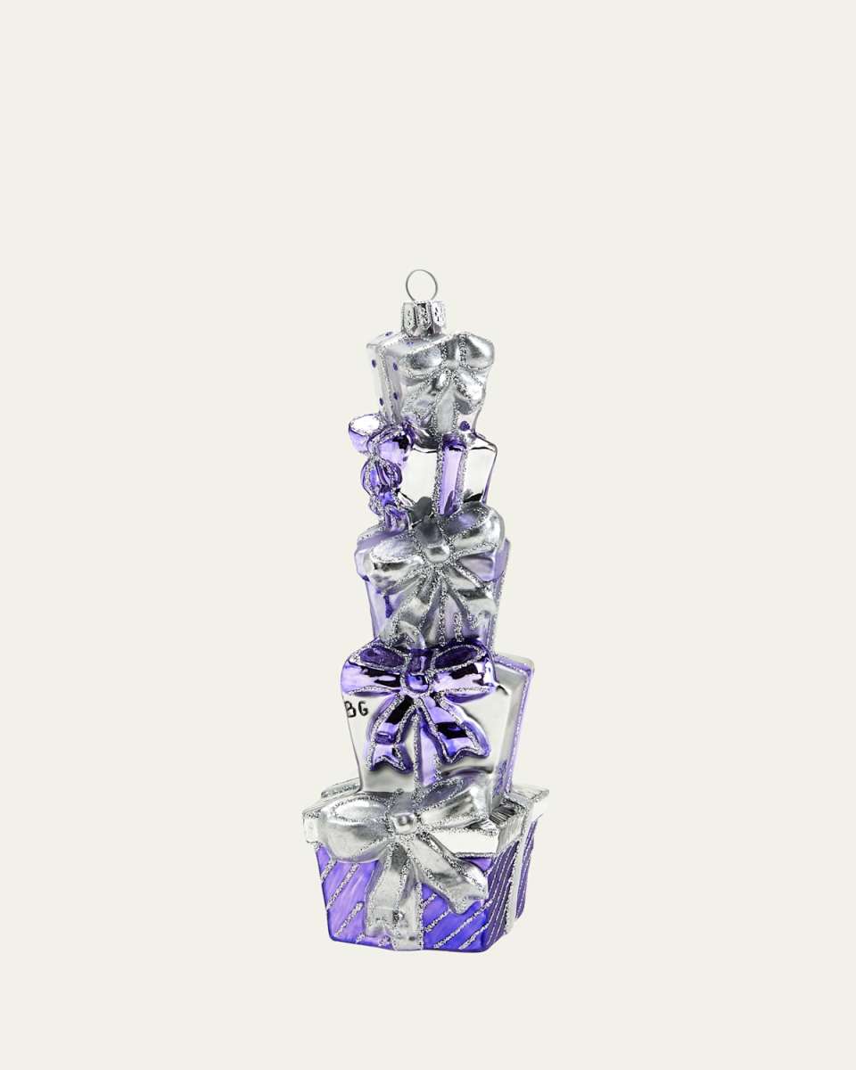 Stack of Presents Christmas Ornament