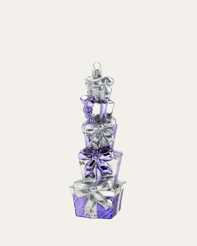 Stack of Presents Christmas Ornament
