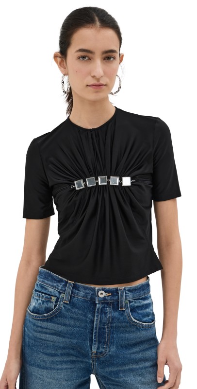 rabanne Haut Top Black