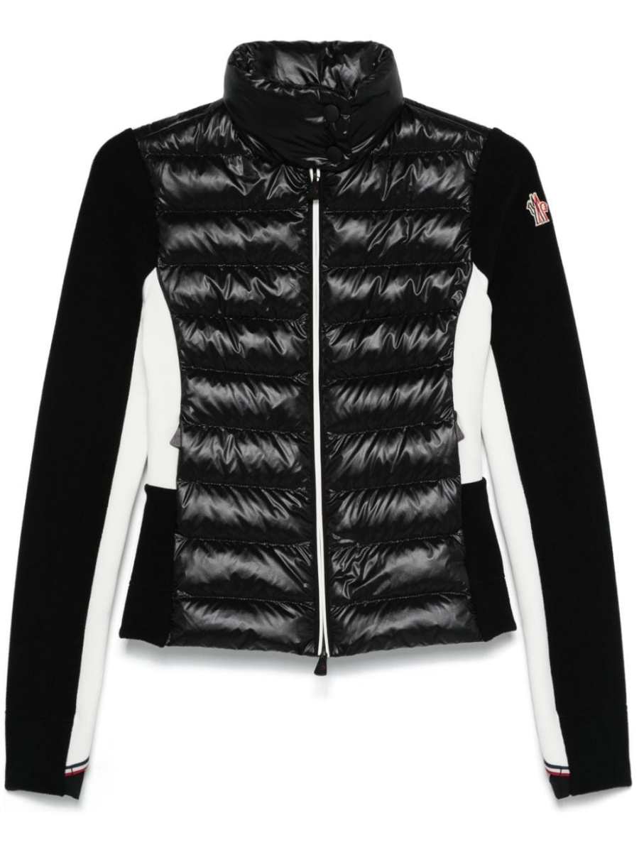 padded zip-up sweatshirt
