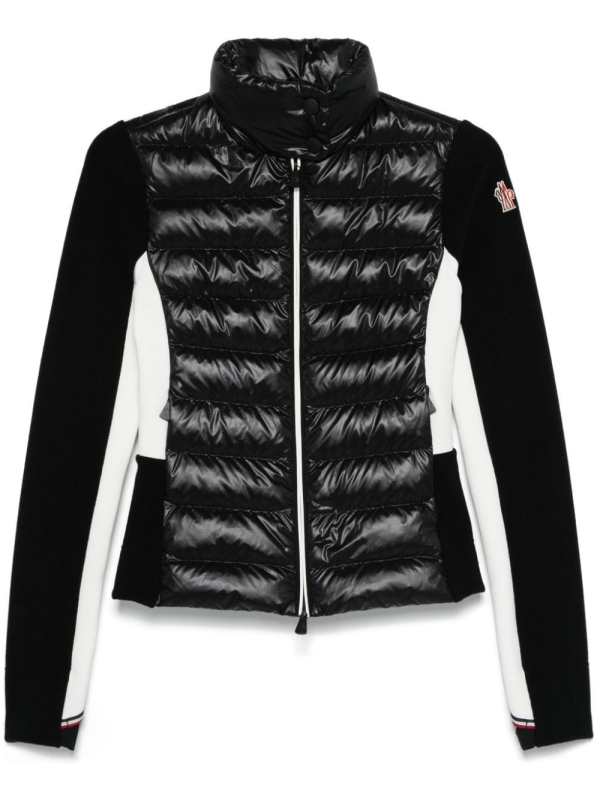 padded zip-up sweatshirt