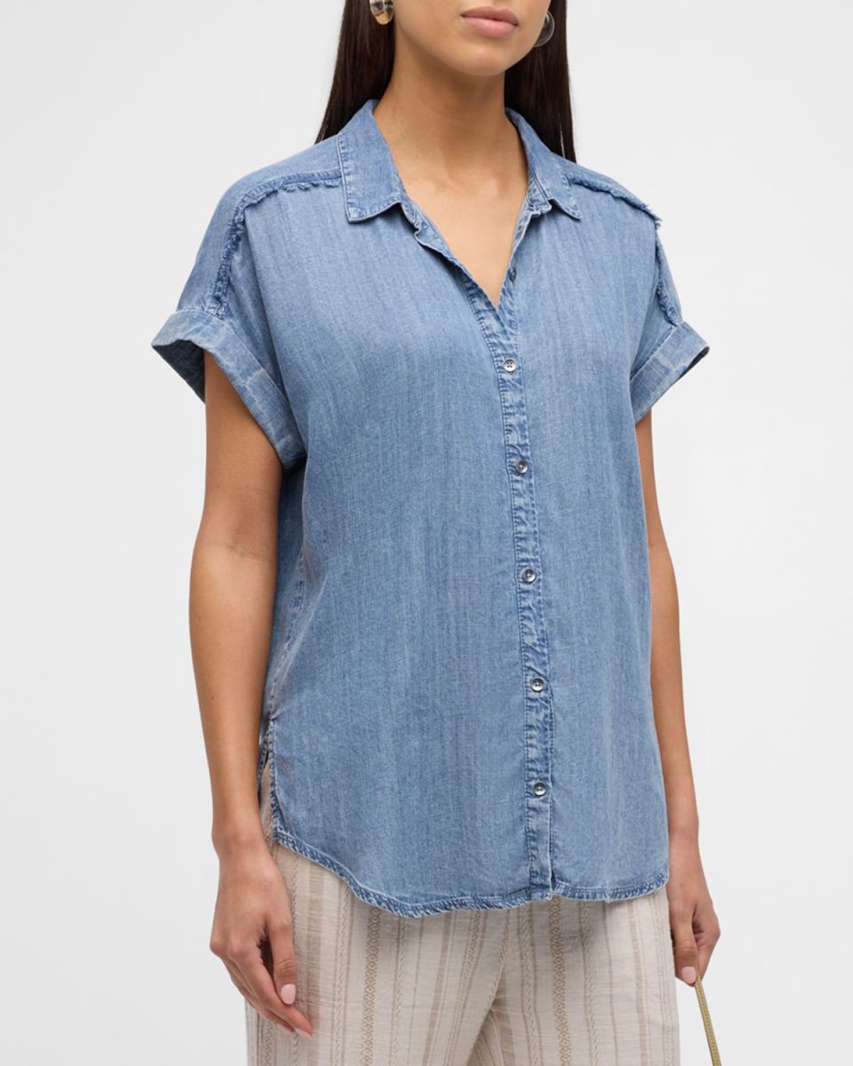Kathryn Chambray Short-Sleeve Shirt