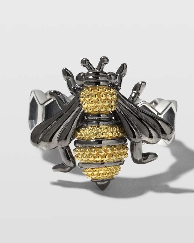 Rare Wonders Honeybee Ring w/ 18k Gold