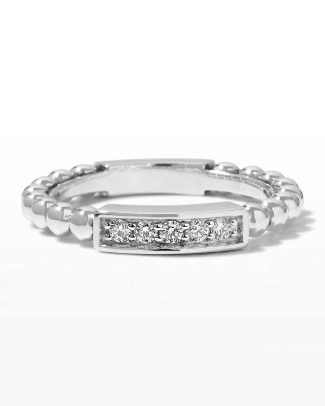 Caviar Spark Diamond Station Stack Ring