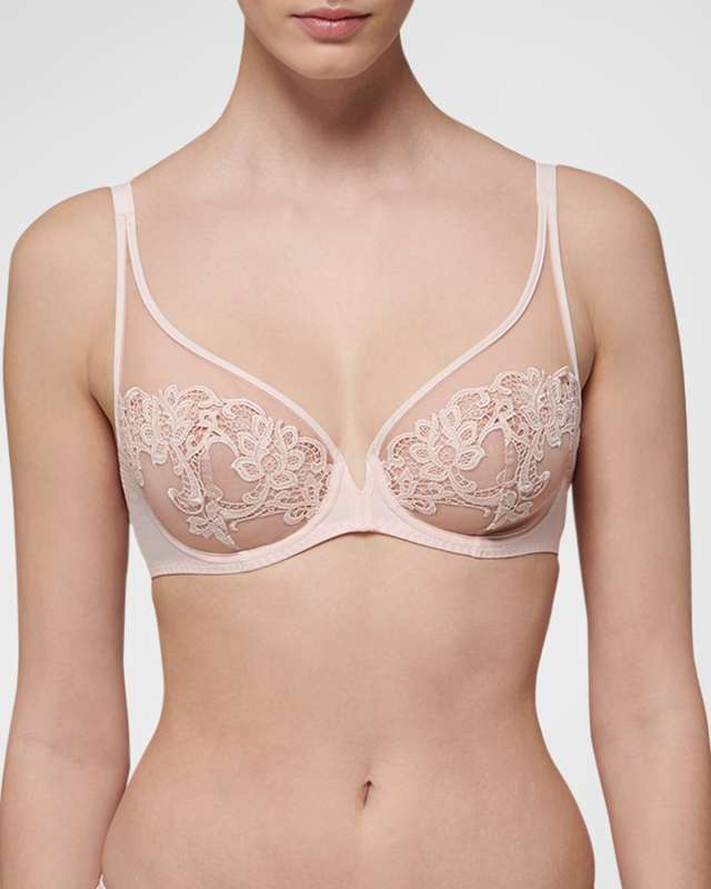 Saga Sheer Plunge Bra