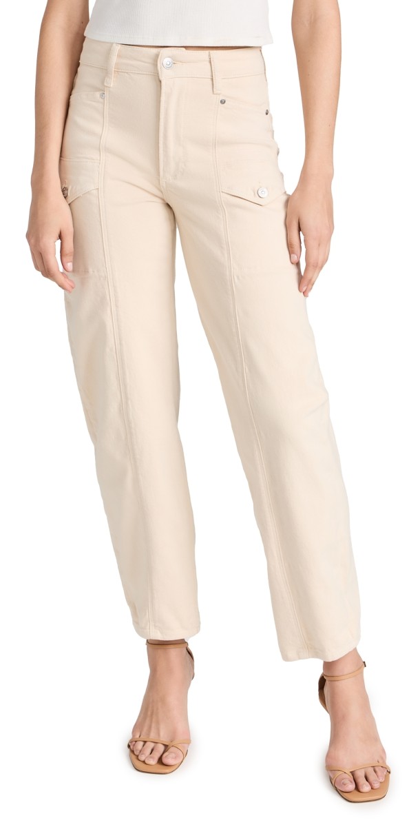PAIGE Alexis Cargo Jeans Blonde Sand