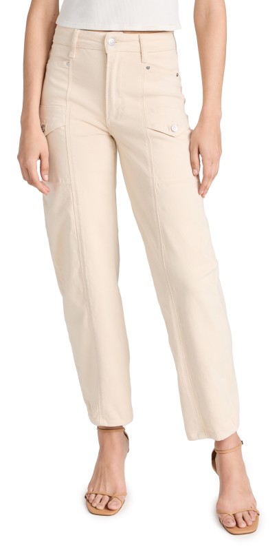 PAIGE Alexis Cargo Jeans Blonde Sand
