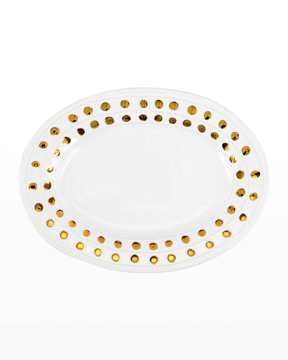 Medici Gold Oval Platter