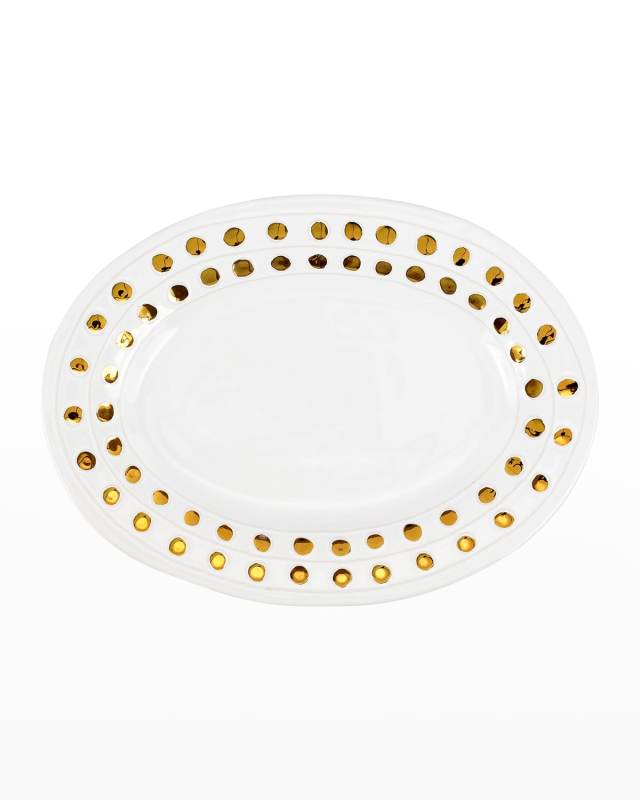 Medici Gold Oval Platter