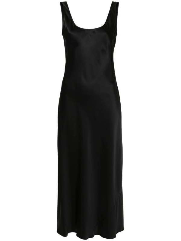 satin slip dress