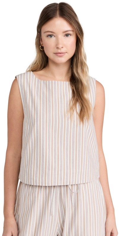 POSSE Mabel Top Beige/Ivory/ Black