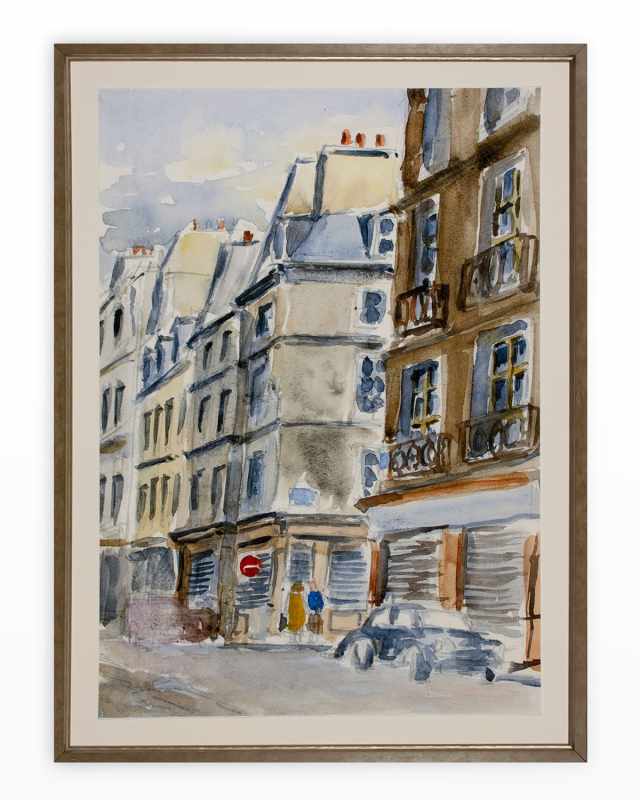 French Plaza Giclee, 34" x 36"