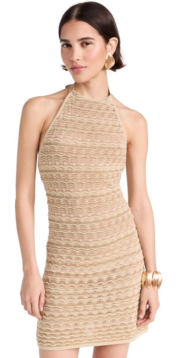 Cult Gaia Erina Knit Dress Beach Combo