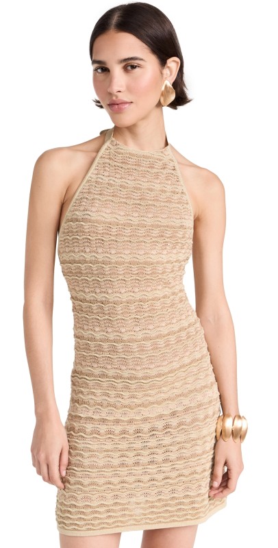 Cult Gaia Erina Knit Dress Beach Combo